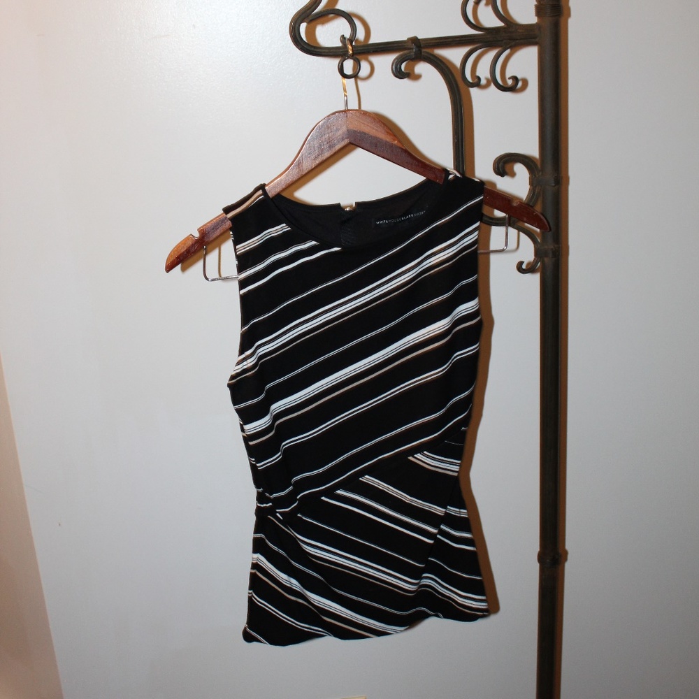 White House Black Market Sleeveless Fitted Top